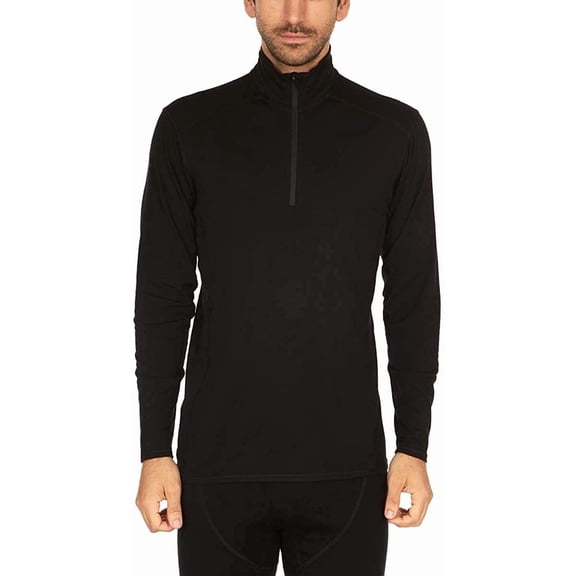 Minus33 Merino Wool 744 Woolverino Micro 1/4 Zip Mens Mock Neck - 84 Merino Wool, 12 Nylon, 4 Spandex