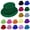 Purple1, variant on Women's Wide Brim Green Sequin Fedora Hat for St. Patrick's Day Celebration