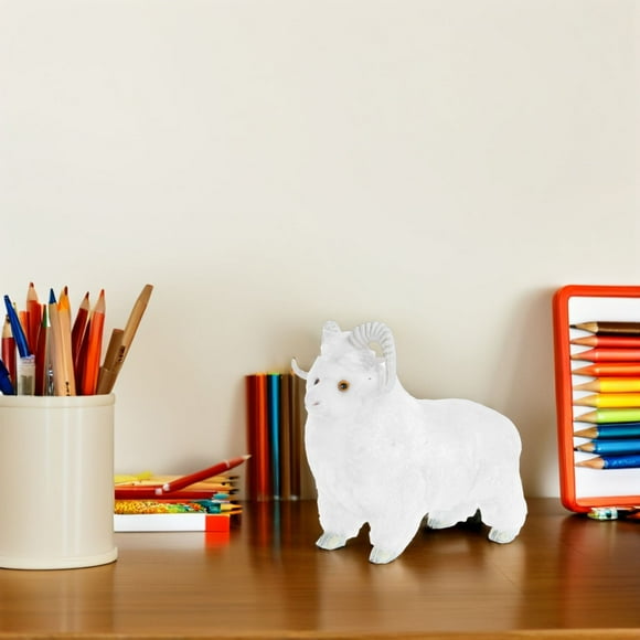 AURARMLET Plush Sheep Toy 1Pcs Cuddly Toy Farm Animal Model White Lamb Shape For Children And Adults