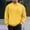 Yellow, variant on QUNYINEY Casual Sweatshirts for Men Crew Neck Long Sleeve Pink Solid Tops Loose Pullover Drop Shoulder Sweatshirt