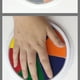 thumbnail image 2 of Almohadilla de tinta para sellos con - Almohadilla de tinta para manualidades lavable para huellas dactilares Huellas de nacimi SM SunniMix Pie de imprenta lavable divertido para niños, 2 of 8