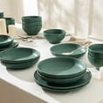 thumbnail image 2 of Stone Lain Rio 4-Piece Pasta Bowl Set Stoneware, Green, 2 of 6