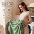 thumbnail image 5 of 3 Piece Twin XL Deep Pocket Bed Sheet Set, 16 Inches, Premium Microfiber Sheets - Sage Green, 5 of 9