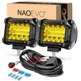 thumbnail image 1 of Luces LED amarillas NAOEVO en forma de cápsula de 4 pulgadas, combinación Spot Flood, 1 of 9