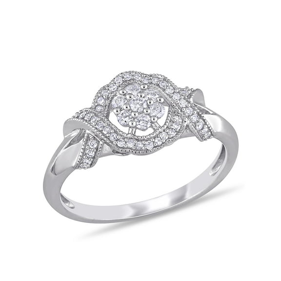 Everly Women's Diamond 10K White Gold Engagement Ring