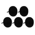 thumbnail image 1 of Lot de 5 éponges de bain et douche en loofah, nettoyantes en profondeur, mousse dense, confortables, pour le corps et le massage, noires, 1 of 4
