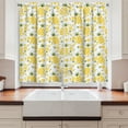 thumbnail image 2 of Ambesonne Green and Yellow Kitchen Curtains, Organic Fruits, 55"x45", Fern Green and Yellow, 2 of 3