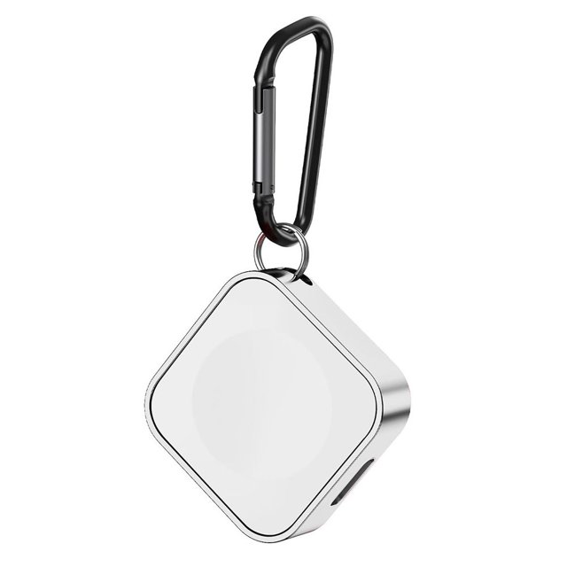 Cargador inalámbrico magnético 2 en 1 con llavero para reloj Serie 1-7, portátil
