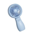 thumbnail image 2 of Rechargeable Handheld Fan Portable Mini USB Fan Personal Cooling Fan 3 Speed Adjustable Quiet Desk Travel Fan Long Battery Life 14.6 x 7.5cm Blue Green Pink Purple, 2 of 9
