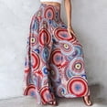 thumbnail image 5 of Angala Women's Vintage Floral High Waist Wide Leg Pants Casual Loose Fit Trousers Stylish Beautiful Women's Casual Pants, 5 of 5