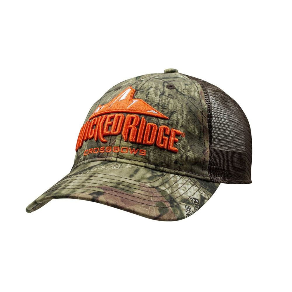 Wicked Ridge Hat Embroidered - Camo/Brown Mesh - Walmart.com