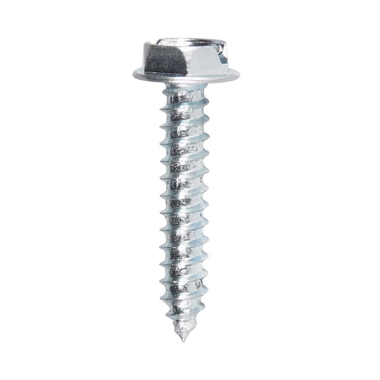 Hillman Self-Drilling Screws - 12-14 X 2 Inch Hex Washer Head, Zinc Plated, 1LB Pack