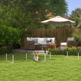 thumbnail image 2 of PawHut 4 Pieces Dog Agility Training Equipment with Weave Poles, Black, 2 of 10