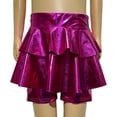 thumbnail image 5 of Emitonse Toddler and Baby Girls' Cotton Bloomer Shorts Girls Clothes Girls Metallic Shorts Shiny Ruffle Scooter Skater Dance Waist Pants For 3 14Y Hot Pink,10-12 Years, 5 of 9
