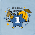 thumbnail image 3 of Inktastic Little Cowboy 1st Birthday Baby Burp Cloth, 3 of 3