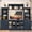 Blue, variant on YWEN 4-Piece Entertainment Center Wall Unit for TVs up to 55", Farmhouse Large TV Stand with Bookshelves, 6 Doors & Charging Stations, Rustic Large Media Console for Living Room, Beige
