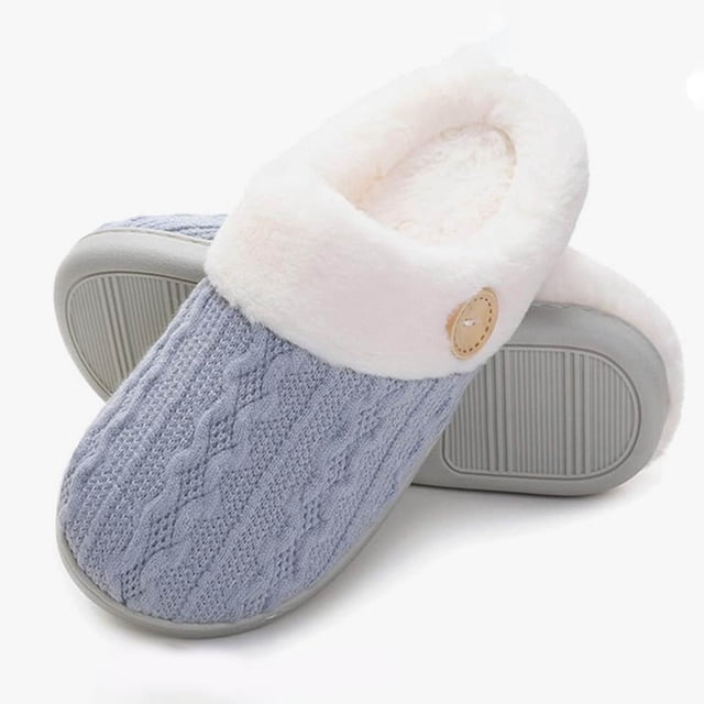tumgatte Pantoufles d'Intérieur Mignonnes d'Hiver pour Femmes en Coton à Mémoire de Forme Peluche Coton Pantoufles pour Dames jusqu'à 45 % de Rabais
