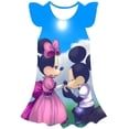 thumbnail image 1 of 2023 año nuevo estilo moda novedosa lindo Minnie costura vestido pura mujer bebé dibujos animados estampado Mini rodilla kirt con volantes petals6T Gao Jinjia LED, 1 of 2
