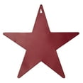 thumbnail image 4 of VHC Brands Patriotic Faceted Metal Star Burgundy Wall Hanging w/Pocket 12x12, Independence Day Decor, American Star with display pocket, Distressed Appearance Wall Hanging, Star Shape, Burgundy, 4 of 6