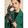 thumbnail image 4 of REDESS PU Leather Black Gloves for Women, Soft Winter Thermal Snow Driving Gloves Touchscreen, 4 of 7
