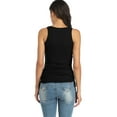 thumbnail image 6 of Beautyin Drawstring Camisole Stretchy Racerback Ribbed Tank Top for Women, 6 of 6