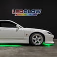 thumbnail image 4 of LEDGlow 4pc Green Flexible LED Slimline Car Underbody Underglow Lighting Kit, 4 of 9