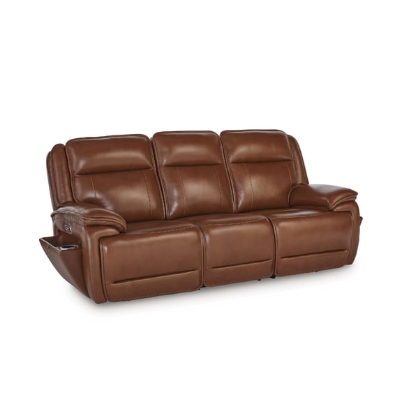 Signature Design by Ashley Healy Pier Brown Power Reclining Sofa
