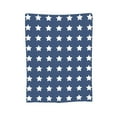 thumbnail image 2 of ZNDUO Patriotic Usa Flag Stars Blue White Pattern Throw Blanket, Lightweight Cozy Soft Throw Blanket for Couch, 60"x50" Throw Blankets for Bed, 2 of 8