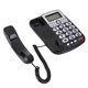 thumbnail image 5 of Teléfono fijo con cable teléfonos con cable para el hogar Teléfono con cable de doble puerto Pantalla LCD Teléfono con cable con identificador de llamadas para, 5 of 7