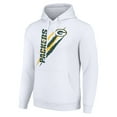 thumbnail image 2 of Unisex Starter White Green Bay Packers Color Scratch Fleece Pullover Hoodie, 2 of 3