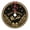 Black and Gold, variant on 30 in (76 cm) Christmas Tree Skirt, Green Gold Floral Damask Decorative Round Tree Base Cover for Living Room, Fireplace and Holiday Party Display