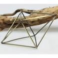 thumbnail image 5 of Rustic Style Freestanding Wall Hanging Quadrilateral Pyramid Shape Geometric Metal Tillandsia Air Plants Rack Holder Rose Gold No Plants, 5 of 5