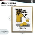 thumbnail image 4 of Stupell Industries Contemporary Travel Italia Lemons Gold Floating Frame Canvas Art, 17 x 21, by Annabelle Hall, 4 of 8