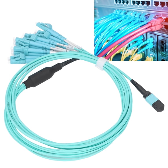 10 Gigabit Optical Fiber Cable 12 Core Multimode Optical Fiber Patch Cord Low Loss