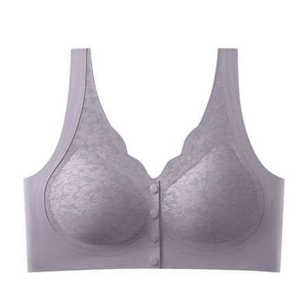 Xiaoxatg Women s Maternity Feeding Bra Lightly Padded Nursing Wirefree Front Open Bras Bra Women