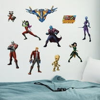 Guardians of The Galaxy Wall Decals – Set of 10 Marvel Licensed Removable Vinyl Stickers for Kids Bedroom Playroom Bathroom - Peel and Stick Room Décor