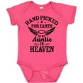 thumbnail image 3 of Inktastic Handpicked for Earth by My Auntie in Heaven with Angel Wings Boys or Girls Baby Bodysuit, 3 of 5