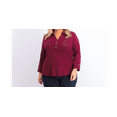 thumbnail image 2 of Karen Scott Womens Plus Cotton 3/4 Sleeves Top, 2 of 3