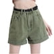 thumbnail image 2 of mfyjkho Pantalones Cortos Para Mujer, Pantalones Cortos Casuales De Mezclilla De Cintura Alta Con Bolsillos Para Mujer, De Color Liso, Para Primavera Y Verano Pantalones Cortos Para Mujer L, 2 of 4