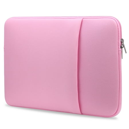 B2015 Laptop Sleeve Soft Zipper Pouch 15.6   Laptop Bag Replacement for MacBook Air Pro Ultrabook Laptop Pink