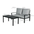 Mainstays Asher Springs Outdoor 2Piece Loveseat Sofa & Table Set