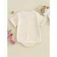 thumbnail image 3 of Bagilaanoe Newborn Baby Boy Easter Rompers Letter Print Short Sleeve Bodysuits 3M 6M 12M 18M Infant Casual One Piece Short Jumpsuit, 3 of 8