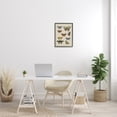 thumbnail image 2 of Stupell Industries Vintage Butterfly Study over Muted Cursive Script Animals & Insects Painting Black Framed Art Print Wall Art, 16 x 20, 2 of 7