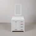 thumbnail image 5 of Water Creation Madison 36" Wood Single Bathroom Vanity in Pure White/Chrome, 5 of 8