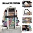 thumbnail image 4 of Fashion Quilted Backpack for Women Lightweight Travel Daypack Casual Bag for Shopping Travel Vibrant and Colorful Flower M, 4 of 7