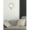 thumbnail image 2 of Justice Design NSH-4451-WHTE Lolli - 17.75 Inch 9W 1 LED Wall Sconce Matte White  Matte Black Finish, 2 of 2