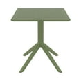 thumbnail image 3 of Compamia Sky Square Table 27 inch Olive Green, 3 of 4