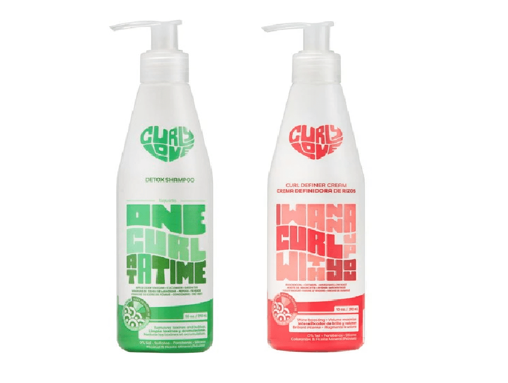 Curly Love Apple Cider Vinegar Detox Shampoo & Curl Definer Cream, 16 oz