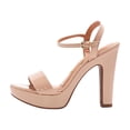 thumbnail image 3 of VIZZANO 6292200 Zapatilla de charol tacón alto dama beige 22, 3 of 6