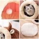 thumbnail image 5 of Caja de arena para gatos Caja de arena para mascotas Cama para perros desmontable suave y cálida Almohada de franela Arena para gatos para perros Cueva Casa para gatos Cama para conejos Wren M (Rosa) M ER, 5 of 5